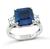 Estate 5.95ct Ceylon Sapphire GIA 0.93cttw Diamond Engagement Ring