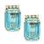 Estate 50.00ct Aquamarine 0.50ct Diamond Gold Earrings