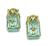 14k Gold Aquamarine Diamond Earrings