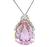 Estate 50.00ct Kunzite 1.25ct Diamond Pendant