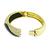 14k Gold Onyx Diamond Bangle