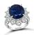 Estate 7.34ct Ceylon Sapphire 2.52ct Diamond Engagement Ring