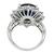 Platinum Diamond Sapphire Ring