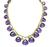 Estate Amethyst and Peridot Gold Necklace