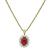 Estate 5.06ct Burma Ruby 1.40ct Diamond Gold Pendant Necklace