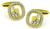 Round Cut Diamond 18k Yellow Gold Cufflinks by Chopard