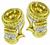 Round Cut Citrine Round Cut Diamond 18k Yellow Gold Jewelry Set by Cassis