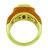 14k Gold Diamond Citrine Enamel Ring