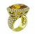Citrine Diamond Gold Ring