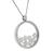 Round Cut Diamond 18k White Gold Pendant Necklace