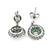 Platinum Diamond Emerald Earrings