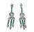 Platinum Diamond Emerald Earrings
