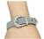 Round Cut Diamond 18k White Gold Belt Buckle Bracelet