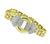 Estate 1.80ct Diamond Two Tone Gold Bracelet