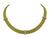 Estate Round Cut Diamond Gold Weave Necklace