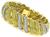Vintage 6.00ct Round Cut Diamond 18k Yellow Gold Platinum Bracelet