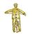 Estate Diamond Ruby Gold Scarecrow Pin / Pendant
