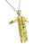 Round Cut Diamond and Ruby 14k Yellow Gold Scarecrow Pin / Pendant