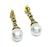 Pearl Gold Diamond Earrings