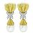 Estate 0.50ct Diamond Pearl Gold Day and Night Earrings