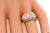 Round Cut Diamond 14k Pink and White Gold Men's Ring