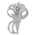 Estate 5.50ct Diamond Platinum Pin