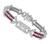 Estate Sophia D 2.50ct Diamond 2.80ct Ruby Platinum Bracelet