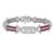 Diamond Ruby Platinum Bracelet