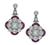 Estate 2.87ct Diamond 1.22ct Ruby Earrings