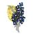 Estate 7.00ct Sapphire 0.75ct Diamond Bouquet Pin