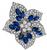 Sapphire Diamond Star Pin