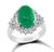 Estate 3.78ct Colombian Emerald 0.69ct Diamond Ring