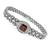 Estate Garnet 4.00ct Diamond Gold Bracelet