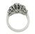 14k White Gold Diamond Garnet Ring