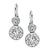 0.82ct and 0.86ct Round Cut Diamond Platinum Earrings