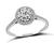 GIA Certified 1.00ct Diamond Halo Engagement Ring