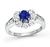 Estate GIA Certified 1.08ct Sapphire 1.46ct Diamond Engagement Ring