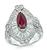 Estate GIA 1.29ct Burma Ruby 1.47ct Diamond Ring
