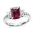 Estate GIA 1.32ct Burma Ruby 0.38ct Diamond Engagement Ring