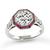 Estate GIA Certified 1.58ct Diamond Ruby Engagement Ring