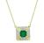 Estate GIA Certified 1.79ct Colombian Emerald 1.40ct Diamond Pendant Necklace