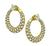 Estate GIA 1.98cttw Center Diamond 7.00ct Side Diamond Gold Day and Night Earrings