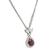 Estate GIA 2.01ct Burma Ruby Diamond Pendant Necklace