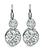 2.35cttw Round Cut Diamond Platinum Earrings