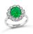 Estate GIA Certified 2.26ct Emerald 0.82ct Diamond Engagement Ring