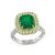 Emerald Diamond Gold Engagement Ring