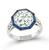 Estate GIA Certified 3.03ct Diamond Sapphire Engagement Ring