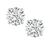 Estate GIA Certified 3.03cttw Diamond Stud Earrings