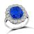 Vintage GIA Certified 7.00ct No Heat Sapphire 1.00ct Diamond Engagement Ring