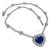 Estate GIA Certified 21.13ct Ceylon Sapphire 8.00ct Diamond Heart Pendant Necklace